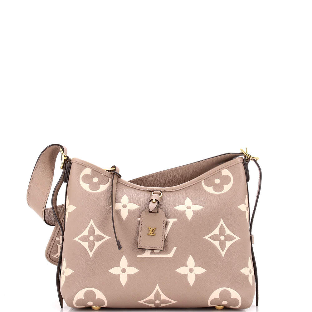 Louis Vuitton PM CarryAll Hobo Bicolor Monogram Empreinte Giant